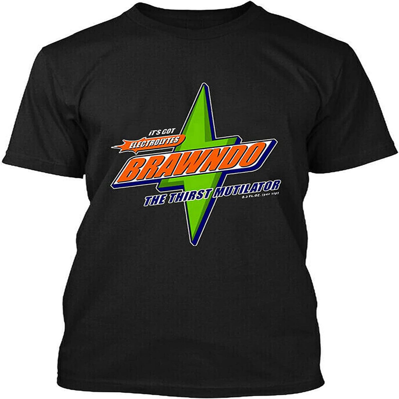 Brawndo The Thirst Mutilator Energy Drink Idiocracy T-Shirt Mens T-Shirt Graphic Unisex Tee Shirt Black L