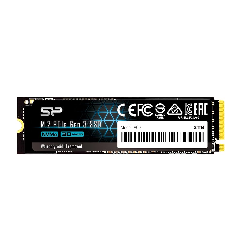 SP M.2 PCIe Gen 3 x4 SSD 2TB　(健康) Silicon Power PCIe M.2 NVMe SSD 2TB Gen3x4 R/W up to 2, 200