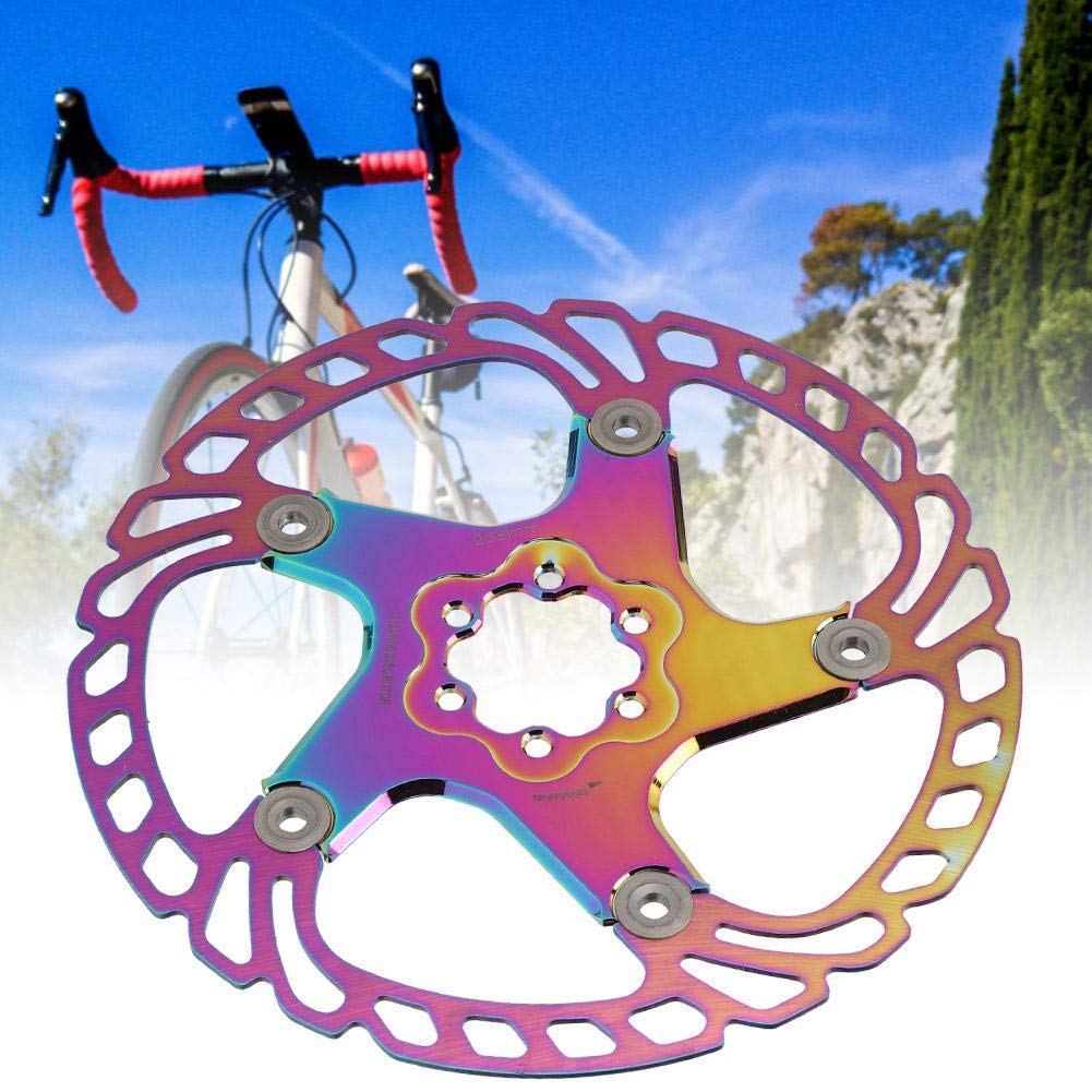 Rotor de Frein à Disque de vélo160mm 180mm 203mm Rotor de Frein à Disque de vélo Flottant adapté pour Le vélo de Route(203mm)