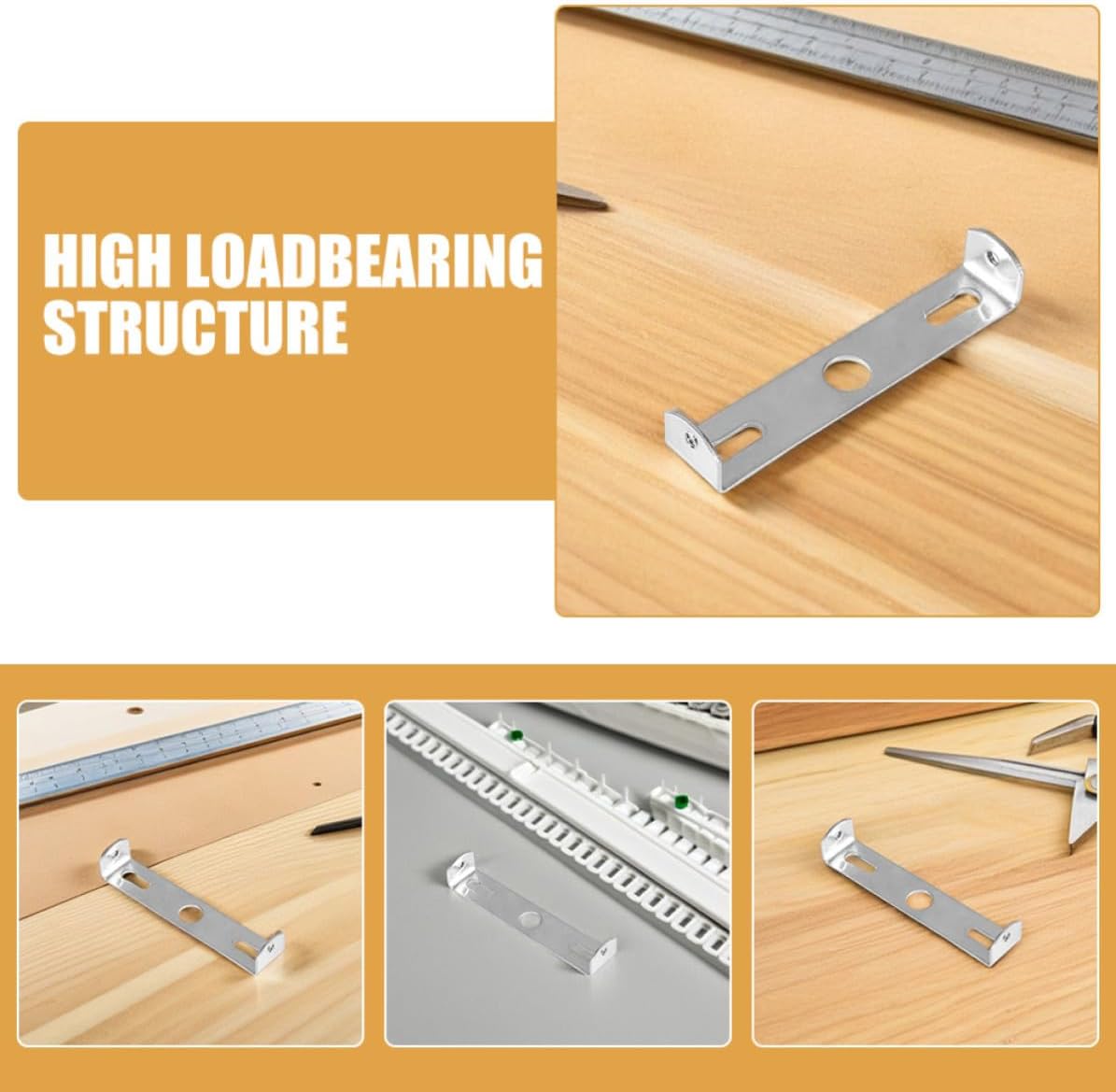 6 Set Ceiling Light Base Mounting Brackets for Light Fixture Installation, Iron Material with Edge Folding Craftsmanship and Flexible Design, Suitable for Living Rooms and Bedrooms