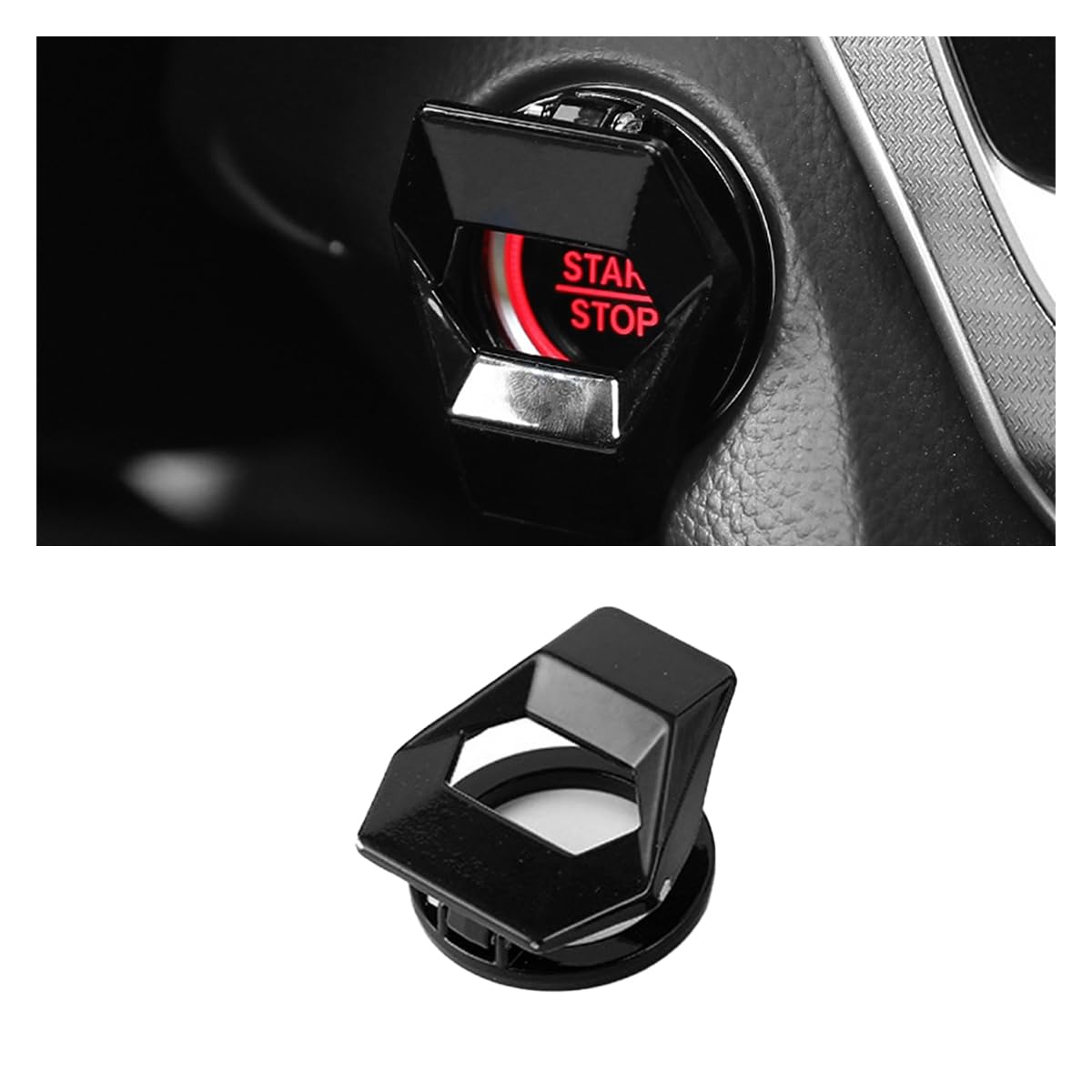 Car Engine Start Stop Switch Cover for Thar Roxx 2025 to 2026 Year Onwards All Models of Mahin-dra Car Metal Ignition Button Protector Ring for All Cars (Black)-image-37