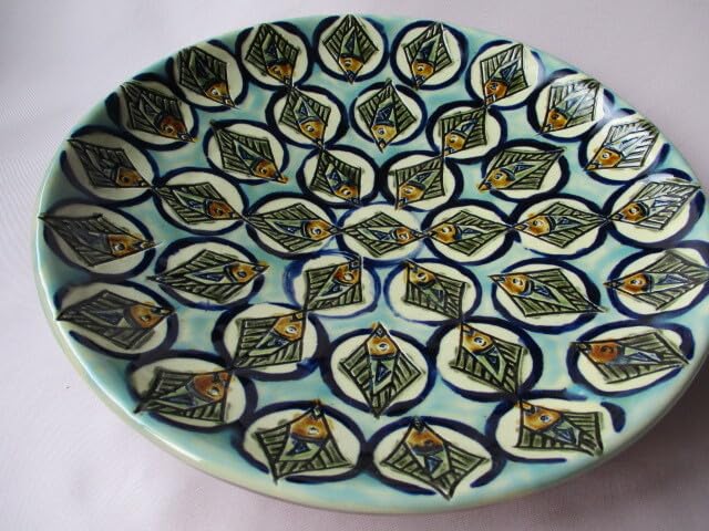 ♦一の市セール♦壺屋焼 新垣修 美ら海皿 Amazon.co.jp: 壺屋焼 新垣 修 『 美ら海皿 』 皿 飾り皿 共箱栞 品