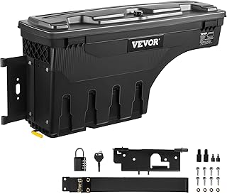 VEVOR Boîte de Rangement pour Lit de Camion 34kg Ramasseur Arrière Boîte à Outils pour Ranger Dodge Ram 1500 2019-2021 Côté Conducteur pour Améliorer l'Organisation de Votre Lit et Libérer de la Place