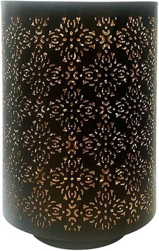 Miniatura 4 de Hosley Juego de 2 portavelas de corte de diamante, elegantes soportes de 8 pulgadas de altura para un ambiente atemporal y un estilo versátil que