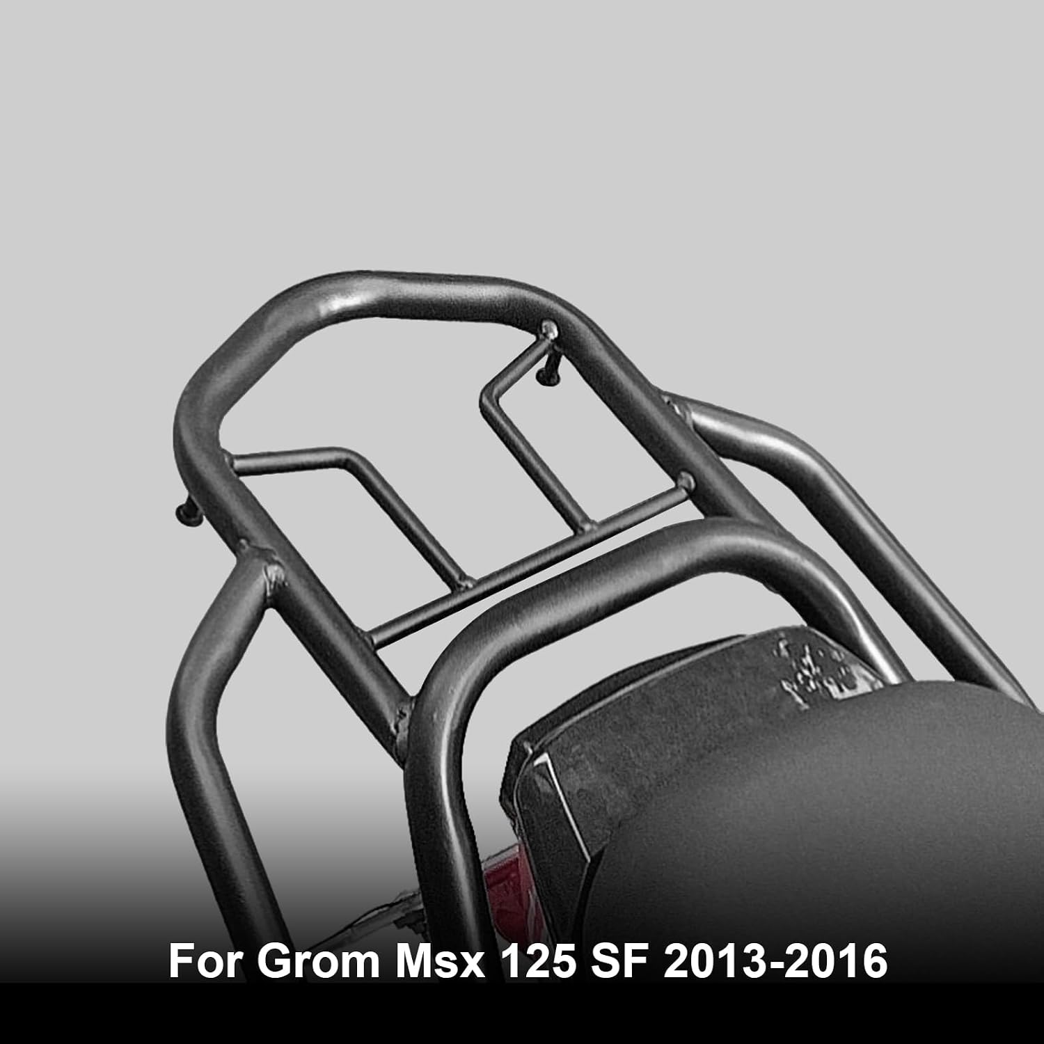 Motorcycle Rear Luggage Rack for Honda Grom Msx 125 SF 2013 2014 2015 2016 Rear Storage Rack Carrier Fit Black with Handrail