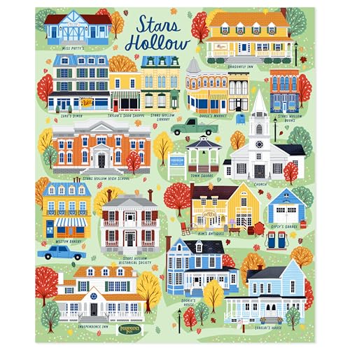 Hallmark Gilmore Girls Stars Hollow Map Blanket, 50