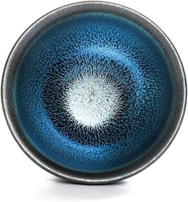 Chinese Song Dynasty Tea Cup Porcelain Matcha Bowl Tenmoku Glaze Ceramic Kungfu Set(E)