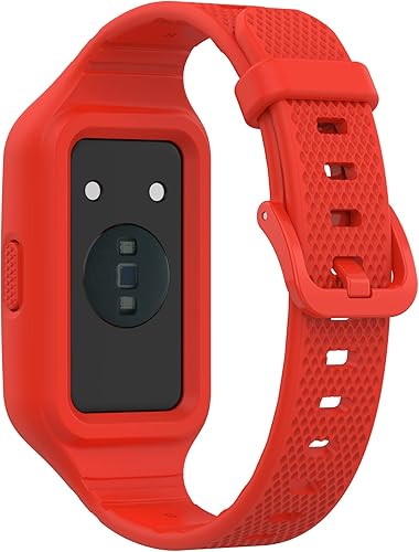 Miniatura 5 de Senter Bandas de reloj de goma y caja para Huawei Band 7 caso, banda de reloj de silicona para reloj inteligente Honor Band 7