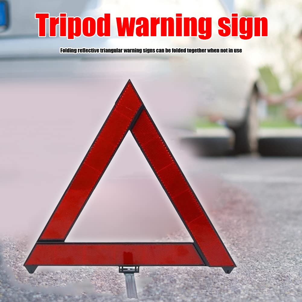 Warndreieck Warndreieck, Auto, faltbar, reflektierendes Stativ, für Nacht, Verkehrssicherheit, stehend, Reflektorschild(10PCS)