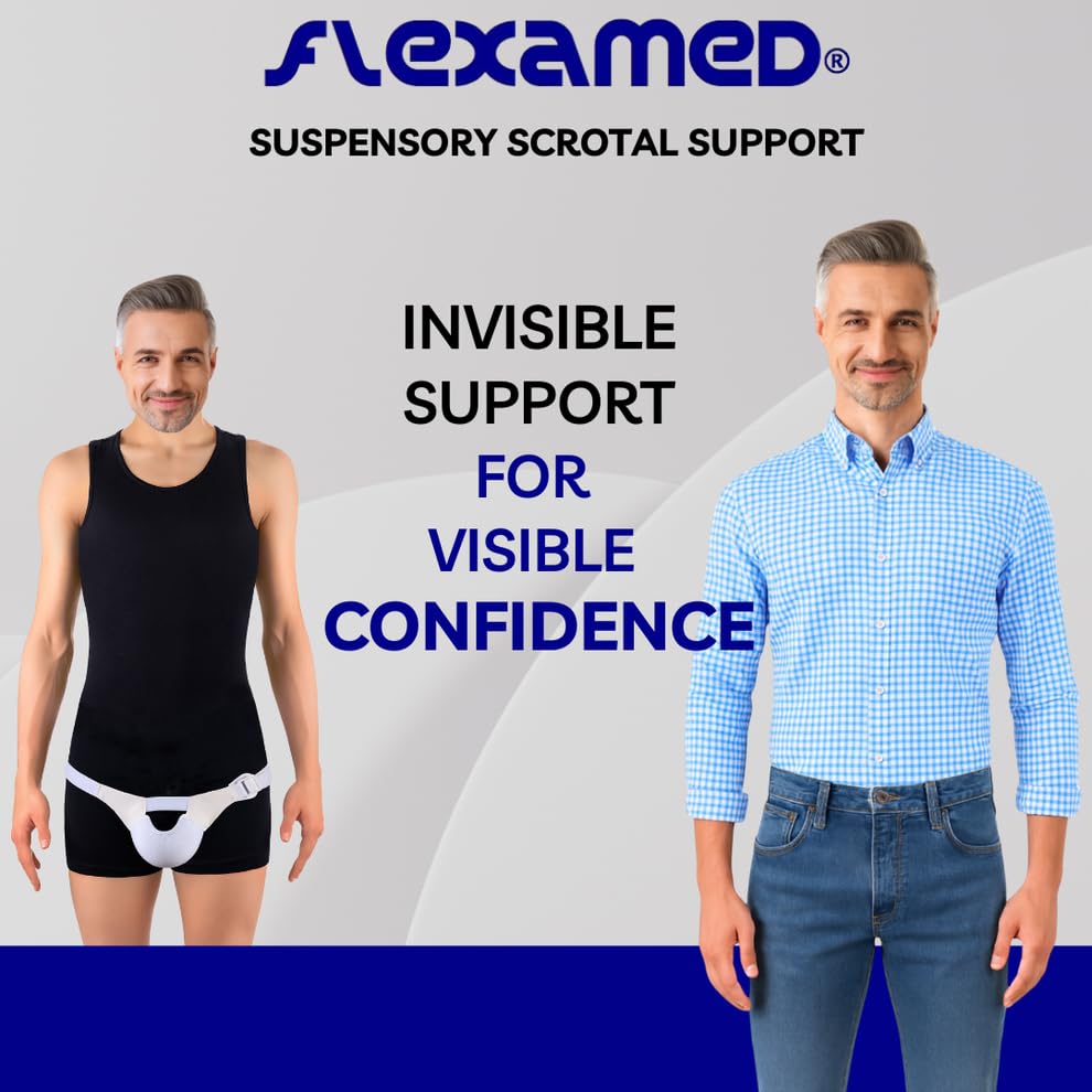FlexaMed Suspensory Scrotal Support with Leg Straps - XXX-Large - Image 7