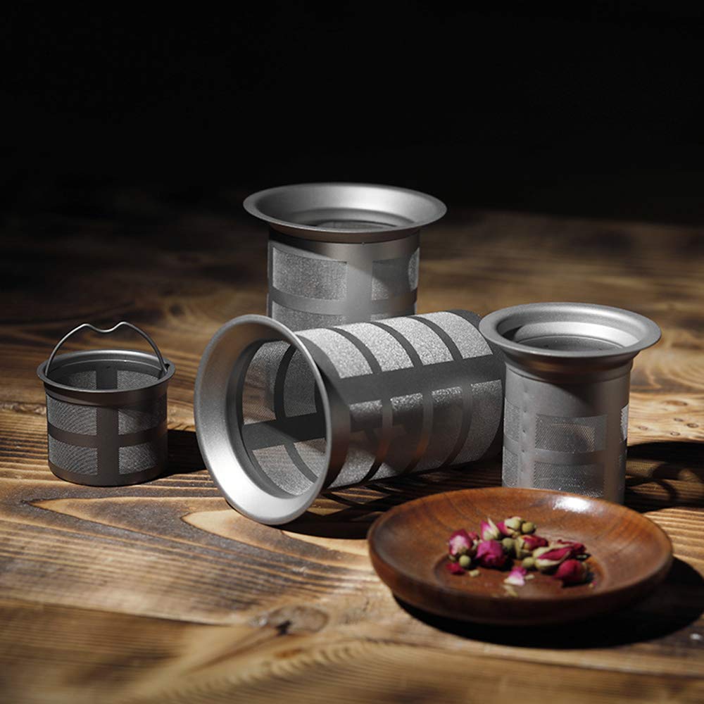 Lixada Infusor de té de malla de titanio para tetera, taza de té