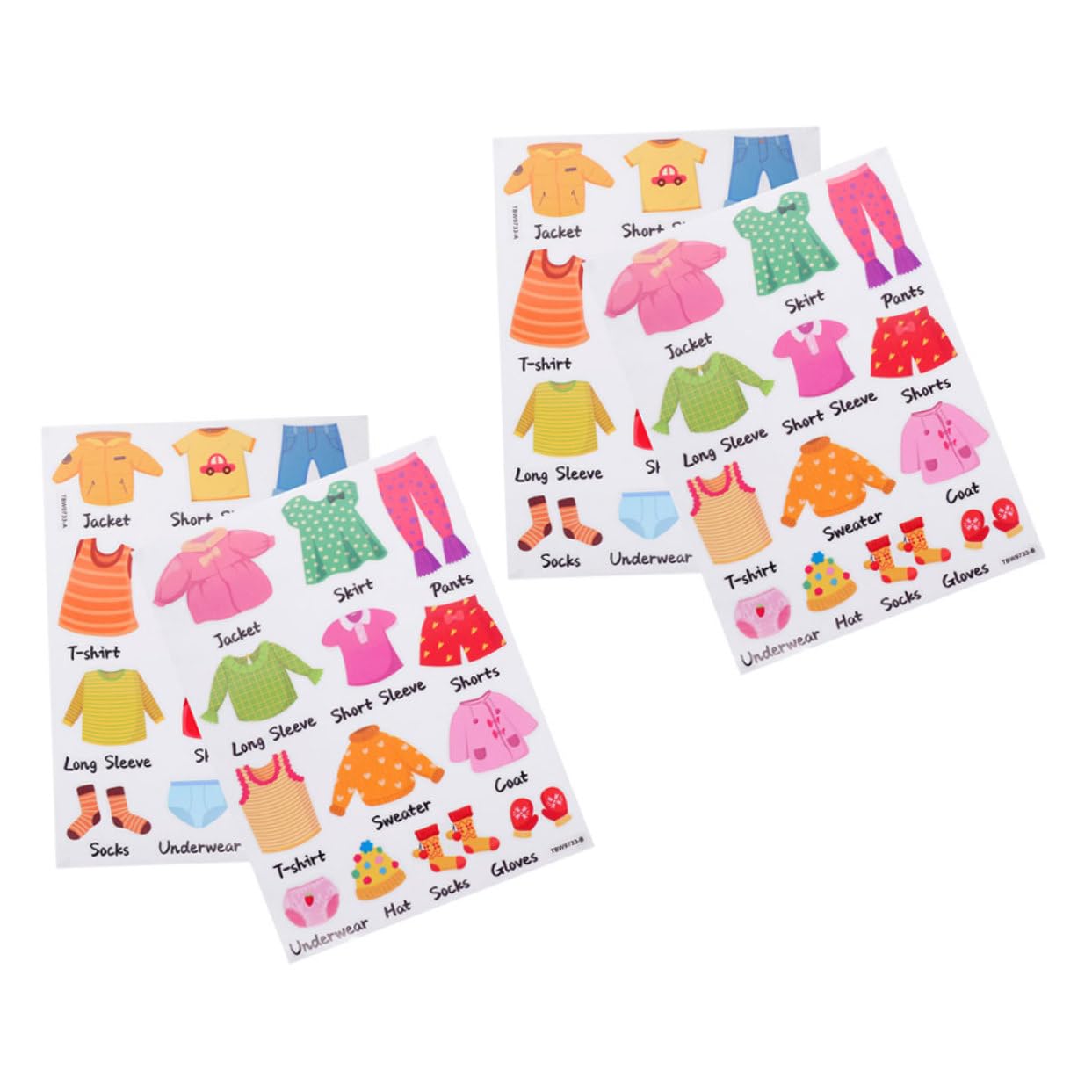 UPKOCH 8 Set Adesivi per Classificazione Abbigliamento Etichette per Decorativo e Organizzazione per Facile Applicare e Leggere