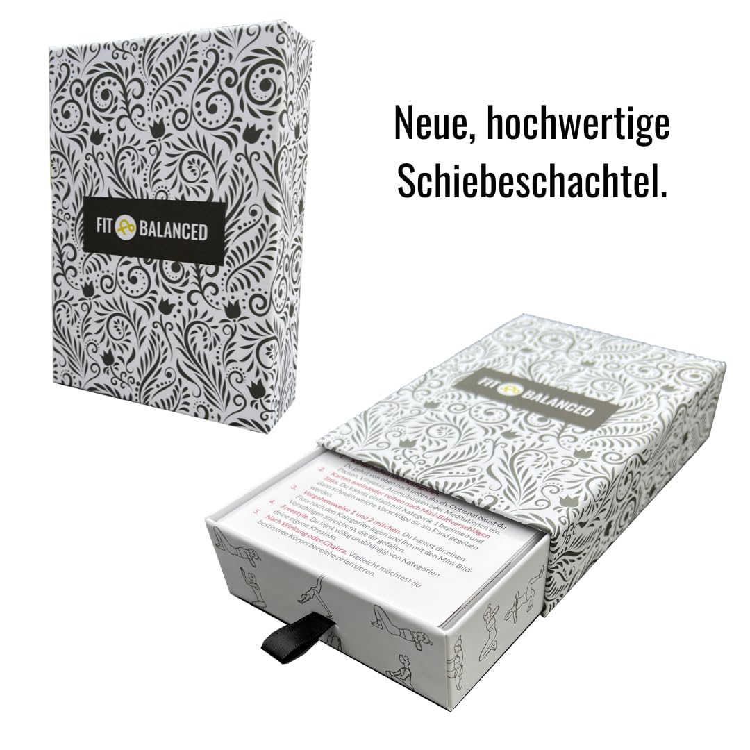 Yin Yoga Übungskarten, sanftes Yoga, für Anfänger und Fortgeschrittene, mit 70 Yogaübungen, Yogabox (in Neuer Verpackung)