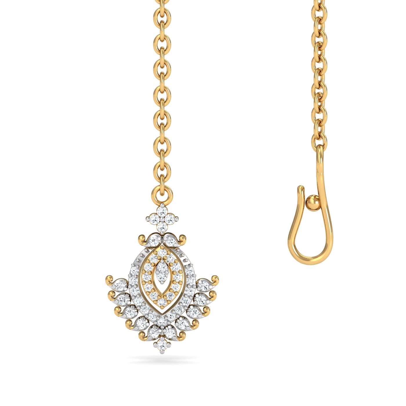 KuberBox 18K Gold Cautivadora Diamond Maang Tikka For Women (B09YV7H3MT) Amazon Price History, Amazon Price Tracker