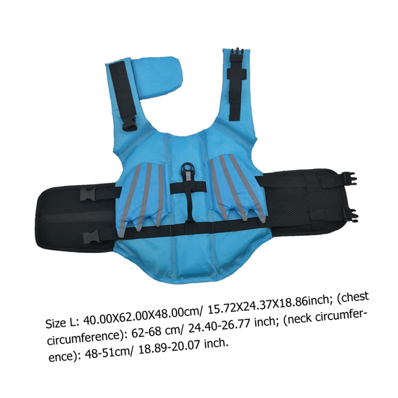 Levemolo Adjustable Vest Breathable Swim Vest Handle Reflective Dog Swimming Gear for Small Large