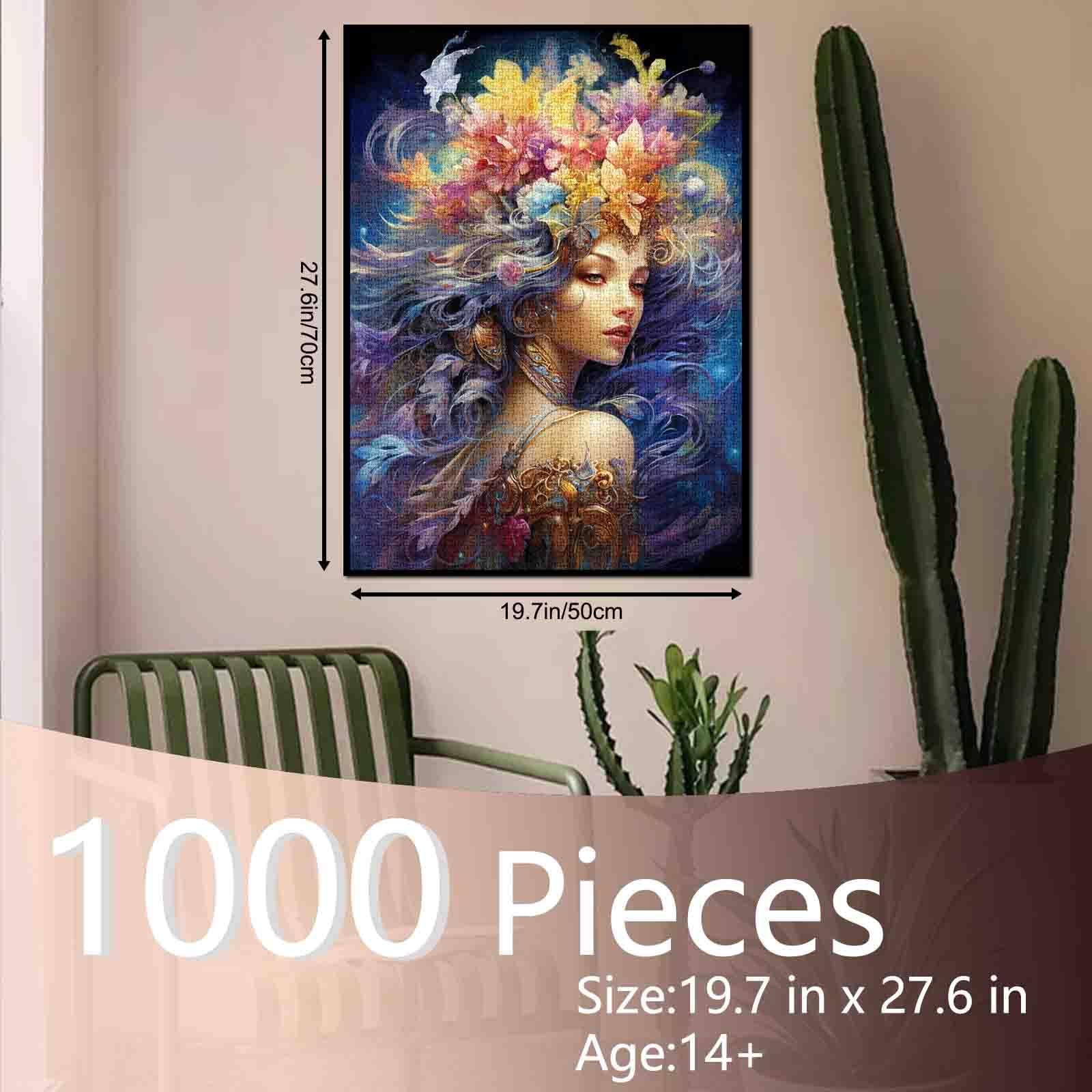 Tucocoo Puzzle di Halloween Girl 1000 pezzi per adulti, ragnatela