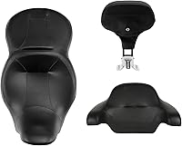 Vista 26 de TCT-MOTORPARTS Respaldo de pasajero envolvente recortado para Harley Touring Road King Road Street Electra Glide 2014-2023 Negro&Rojo