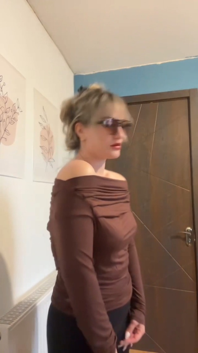 Sexy off the shoulder long sleeve top