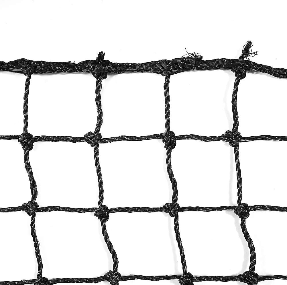 Aoneky Polyethylene Twisted Knotted Baseball Batting Cage Netting - NET ONLY - Not Include Poles and Frame Kits - Small Pro Garage Softball Batting Cage Net