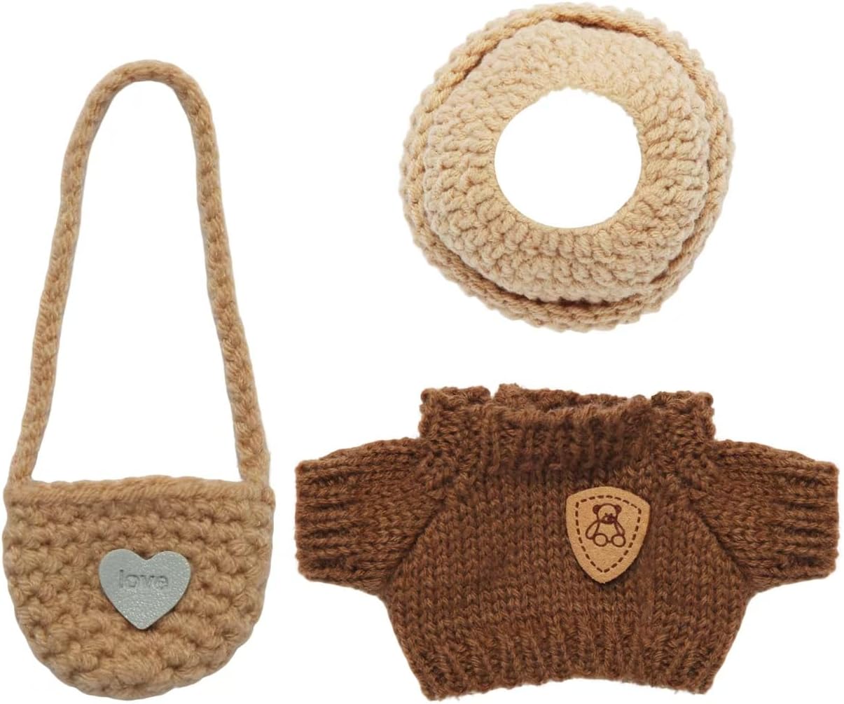 17CM Collectible Doll Clothes.17cm Mini Doll Clothing Set.Exquisite Handmade.Suitable for Small Collectible Dolls.Multiple Styles Available (Dresses/Casual Wear/Holiday Outfits) (NO Doll)(Style B)