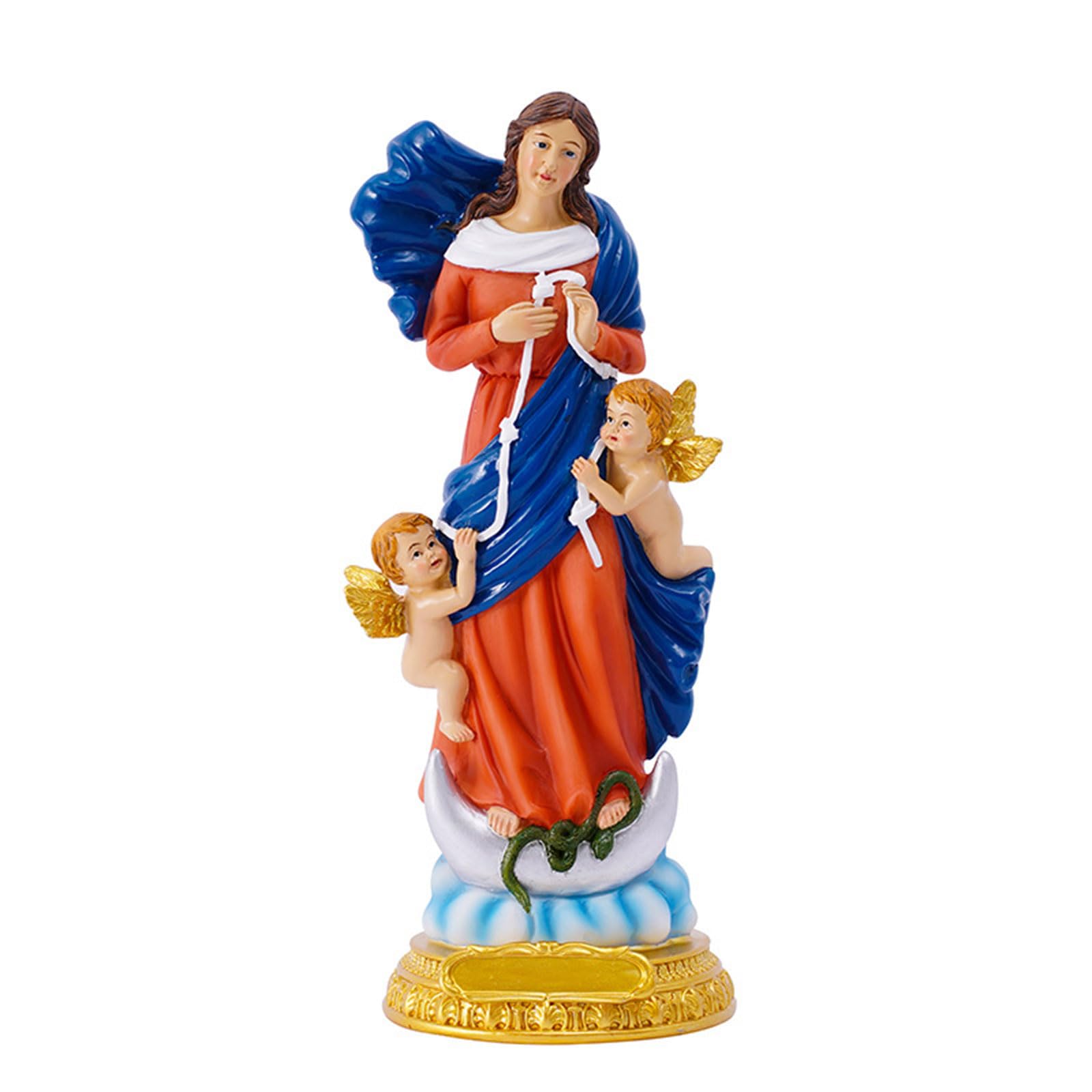 YROHGKPN Exquisited Baby Virgin Statue Classical Character Decorations Thoughtful Decorative Resin Blessed Mother Statue