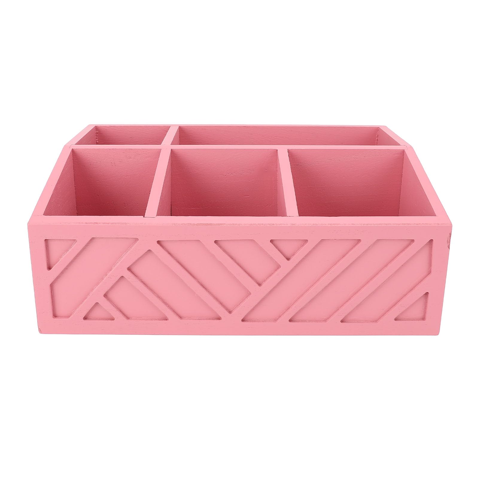 Cocoarm Teebeutel-Organizer aus Holz, Teebeutelhalter mit Geteilter Aufbewahrungsbox für Teebeutel, Kaffeekapseln und Pappbecher, Glatte Oberfläche für die Theke Im Heimbüro (PINK)