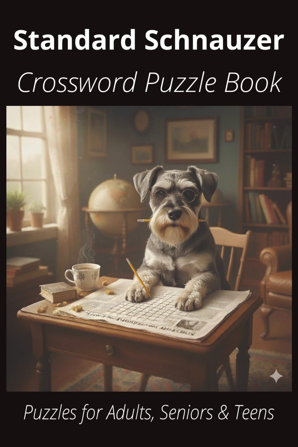 Standard Schnauzer Crossword Puzzle Book: Crossword Puzzles with Easy-to-Read Print About Standard Schnauzers, Loyal Companions, Training, Fun Facts & ... Pet Lovers, Vacations, and Relaxing Moments