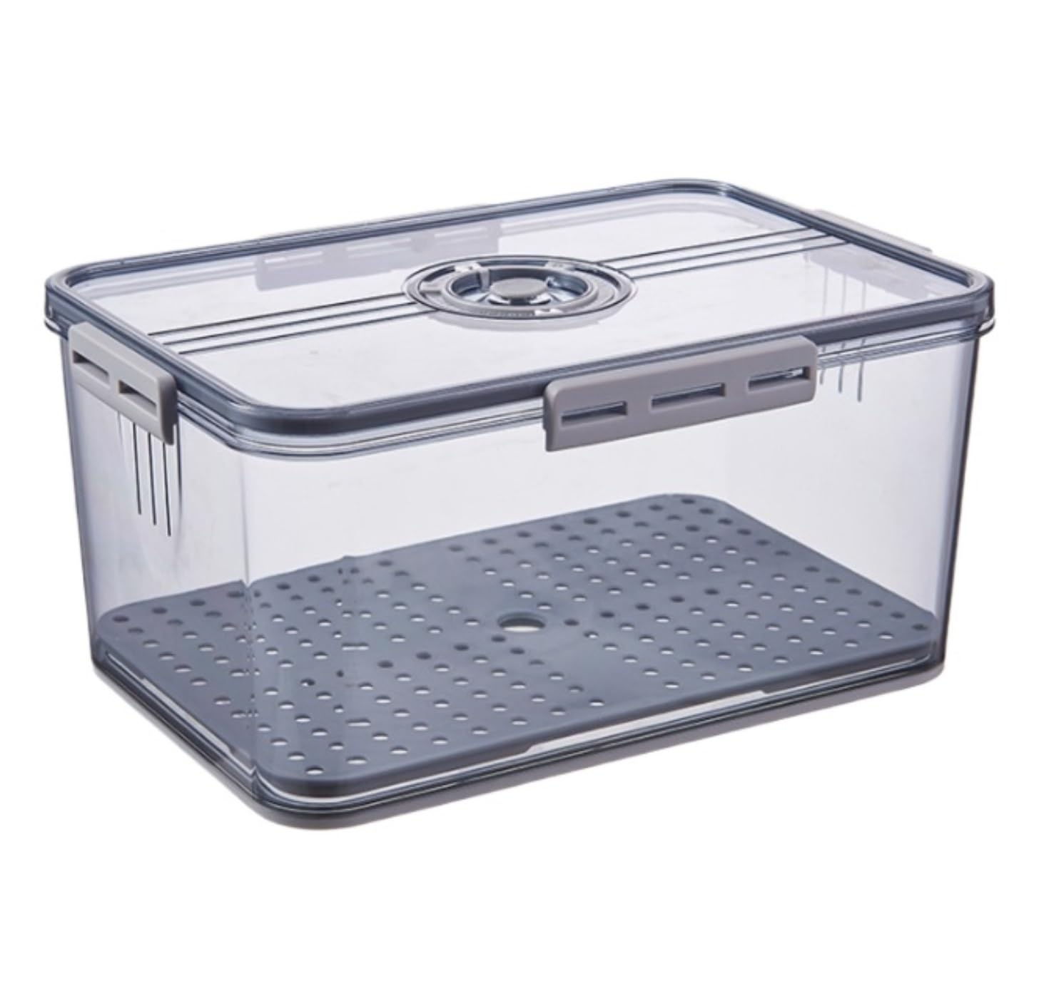 MHbdfsxz Bread Container Storage Bin Bread Bin With Snap Time Recording Storage Box With Lid Plastic Container Cookies Pastries(G)