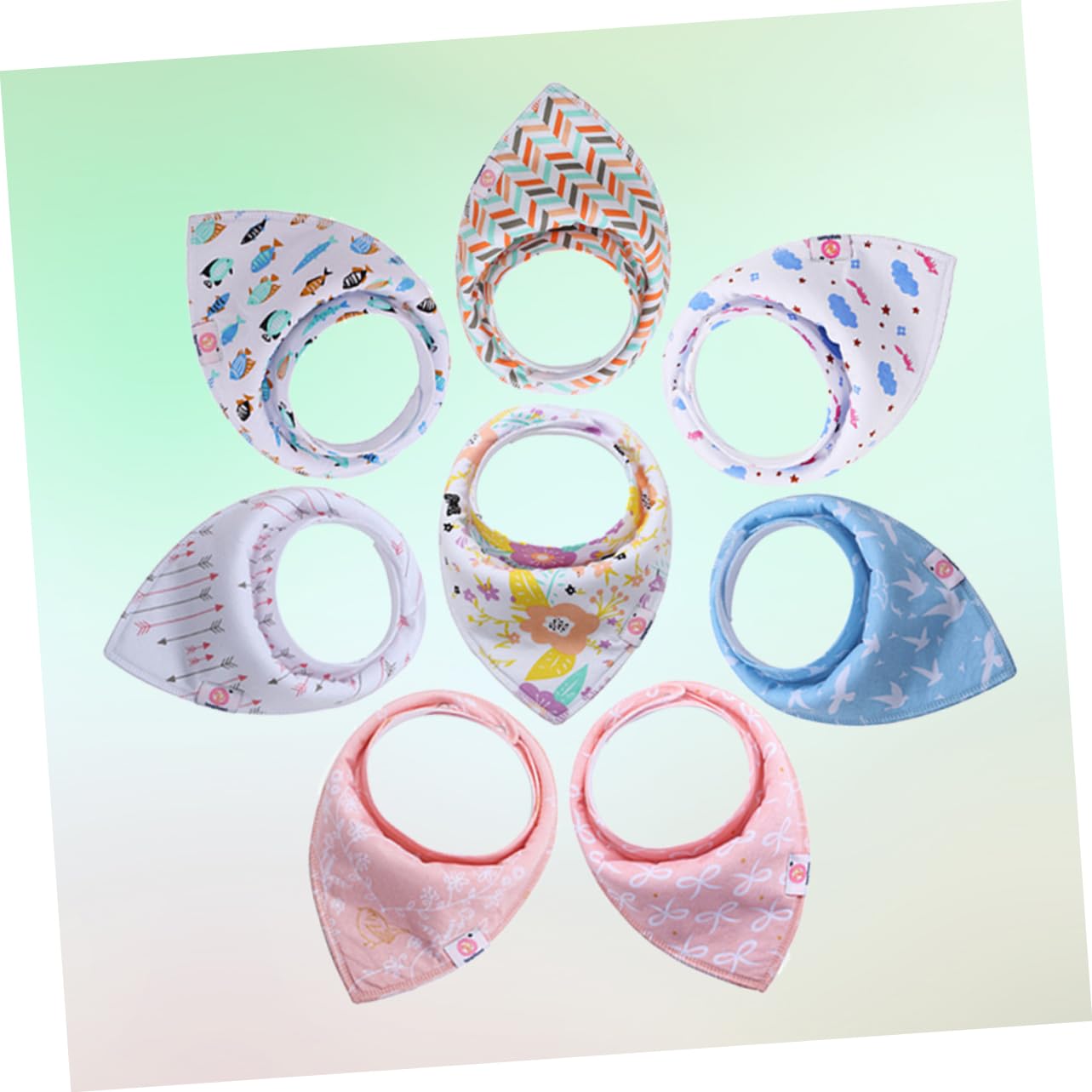 Healifty Bavaglini Per Bambini Bavaglini Per Bambini Bavaglini Per Bambini 16 Pezzi Dentizione Bavaglini Mostrati Sbavare Come Bandana Alimentazione Del Bambino Saliva Per Cotone
