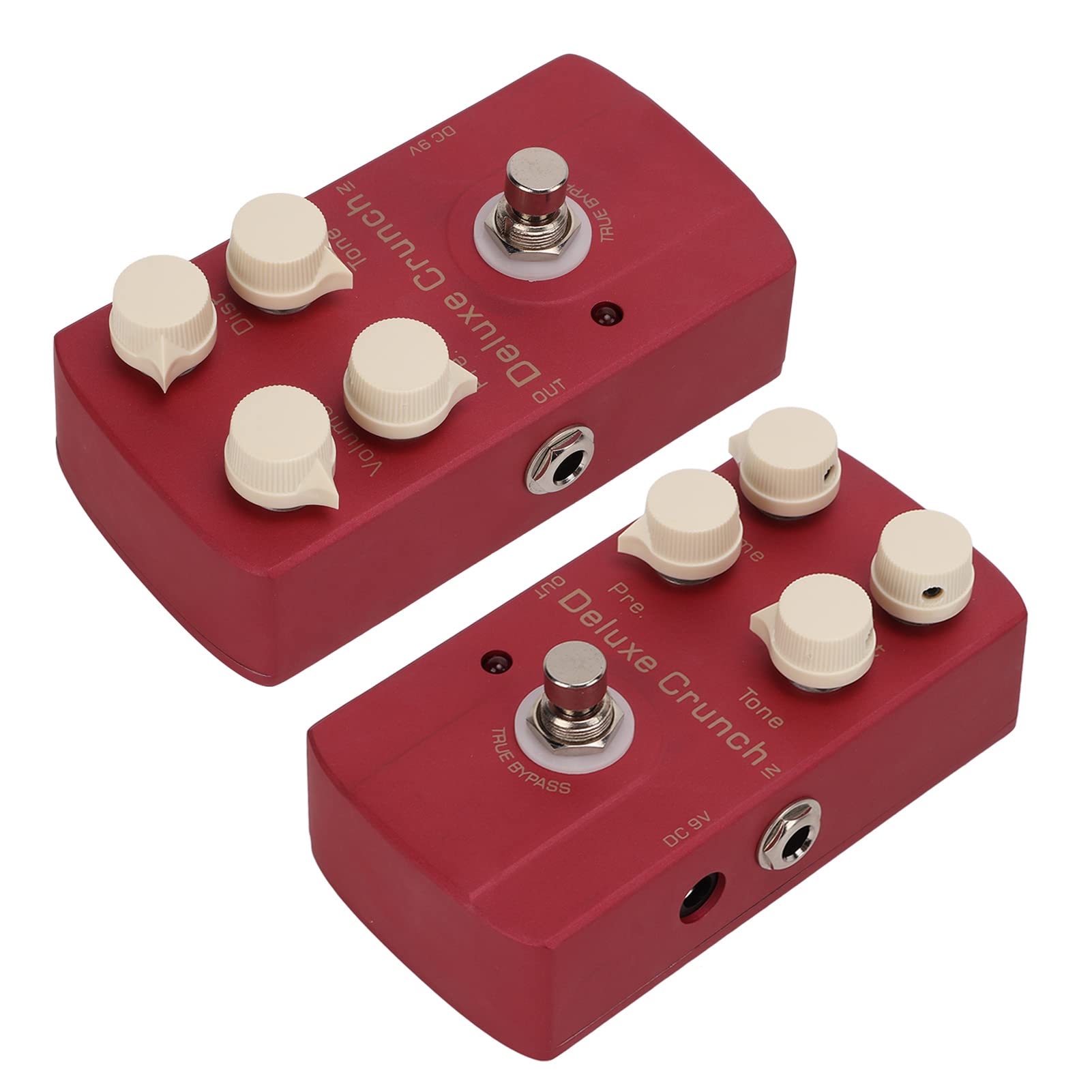 Pedał Efektów do Gitary Elektrycznej Akcesoria Gitarowe Distortion Pojedynczy Pedał Efektów 9mA Metal Red