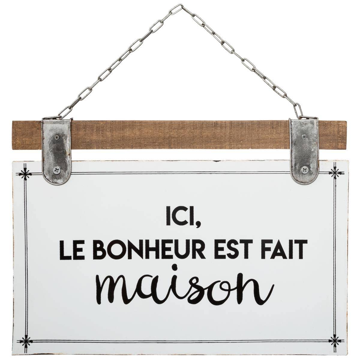 Atmosphera - Plaque Citation - Bois et métal - 35x25 cm - Modèle 1