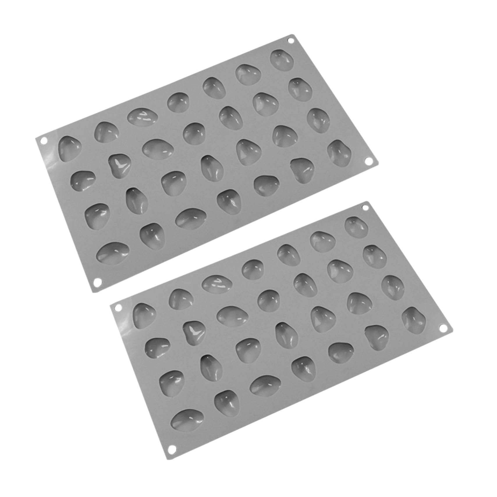 Zerodeko 2piezas Moldes De Chocolate Forma De Piedra De Cavidades Antiadherentes Para Hornear Decorar Pasteles Trufas y Mousse Para Repostería y Manualidades