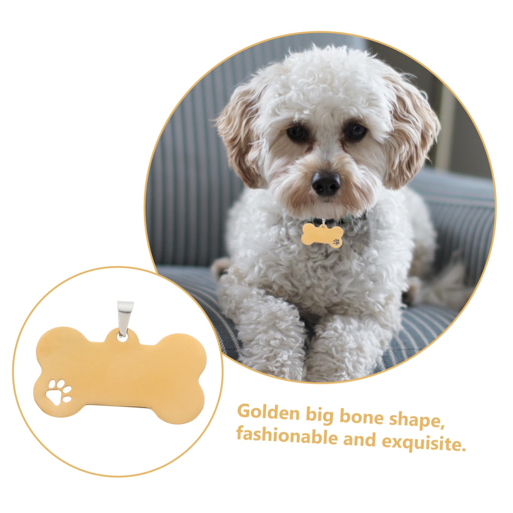 Toddmomy 15 Piezas De Etiquetas De Identificación Para Perros Pequeñas Etiquetas De Perro Para Mascotas De Acero Inoxidable Para Mascotas De o Encantos De