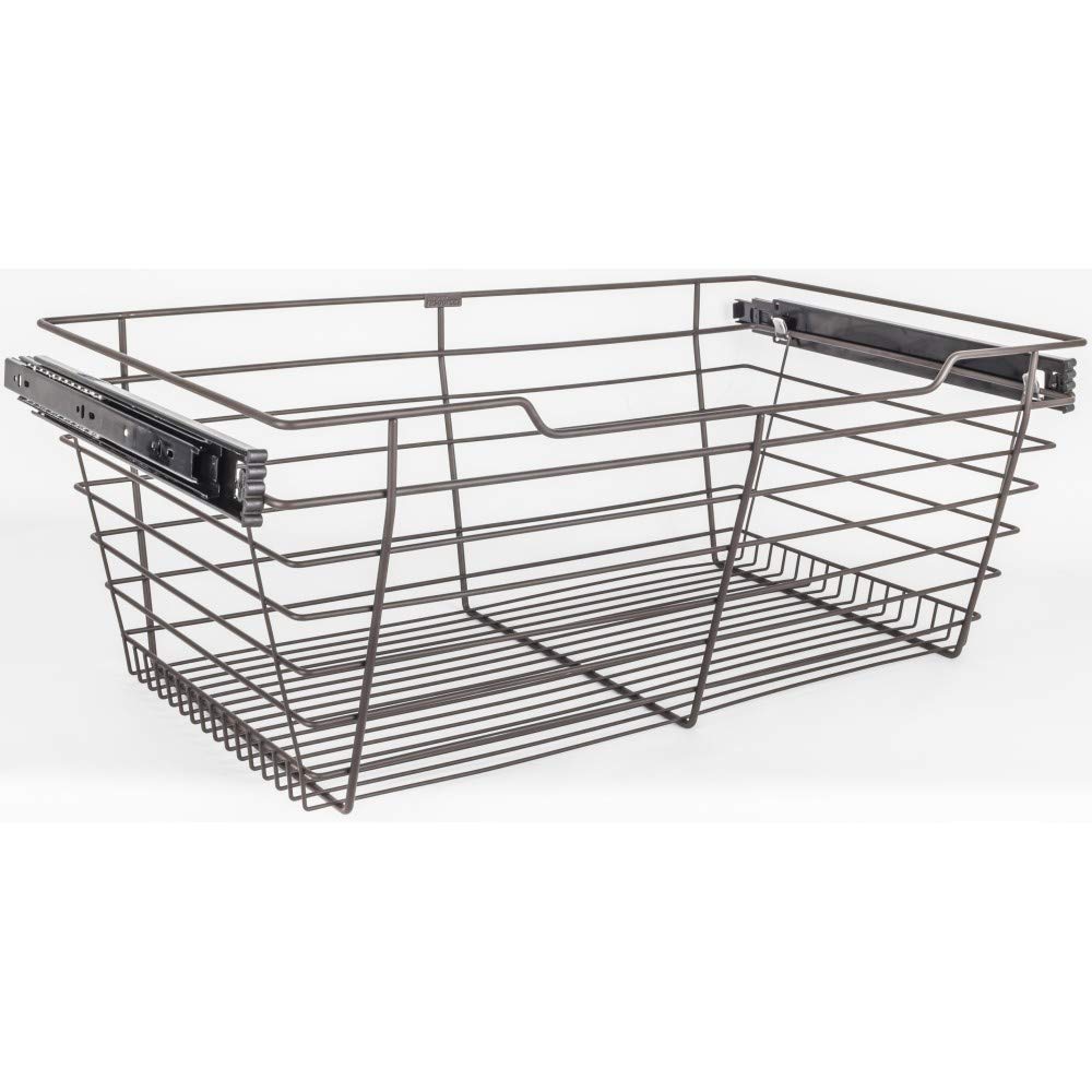 Dark Bronze Closet Pullout Basket 16