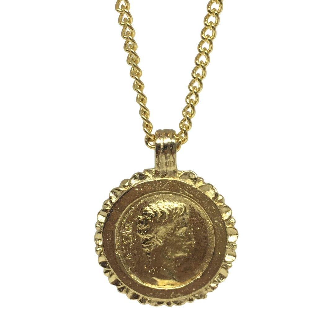 ArtsinHistory Caesar Gold Coin Pendant