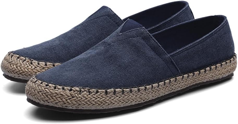 FANSU Espadrilles Femme Homme Respirantes - Chaussures Décontractées Tissées Pour Printemps Été, Loafers Confortables Style Pêcheur