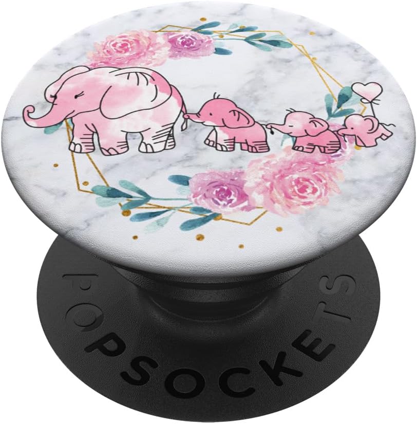 3 Kiddos Children Elephant Mom - 3 Kids Pop UP sockets PopSockets PopGrip for MagSafe