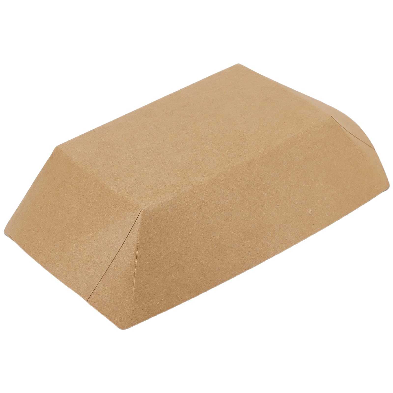 Barquette Alimentaire Jetable - Lot de 250 Bols en Carton Kraft - 16,5 x 12 x 2,5 cm - Marron - Résistant à la Graisse - Pour Frites, Saucisse au Curry, Collations
