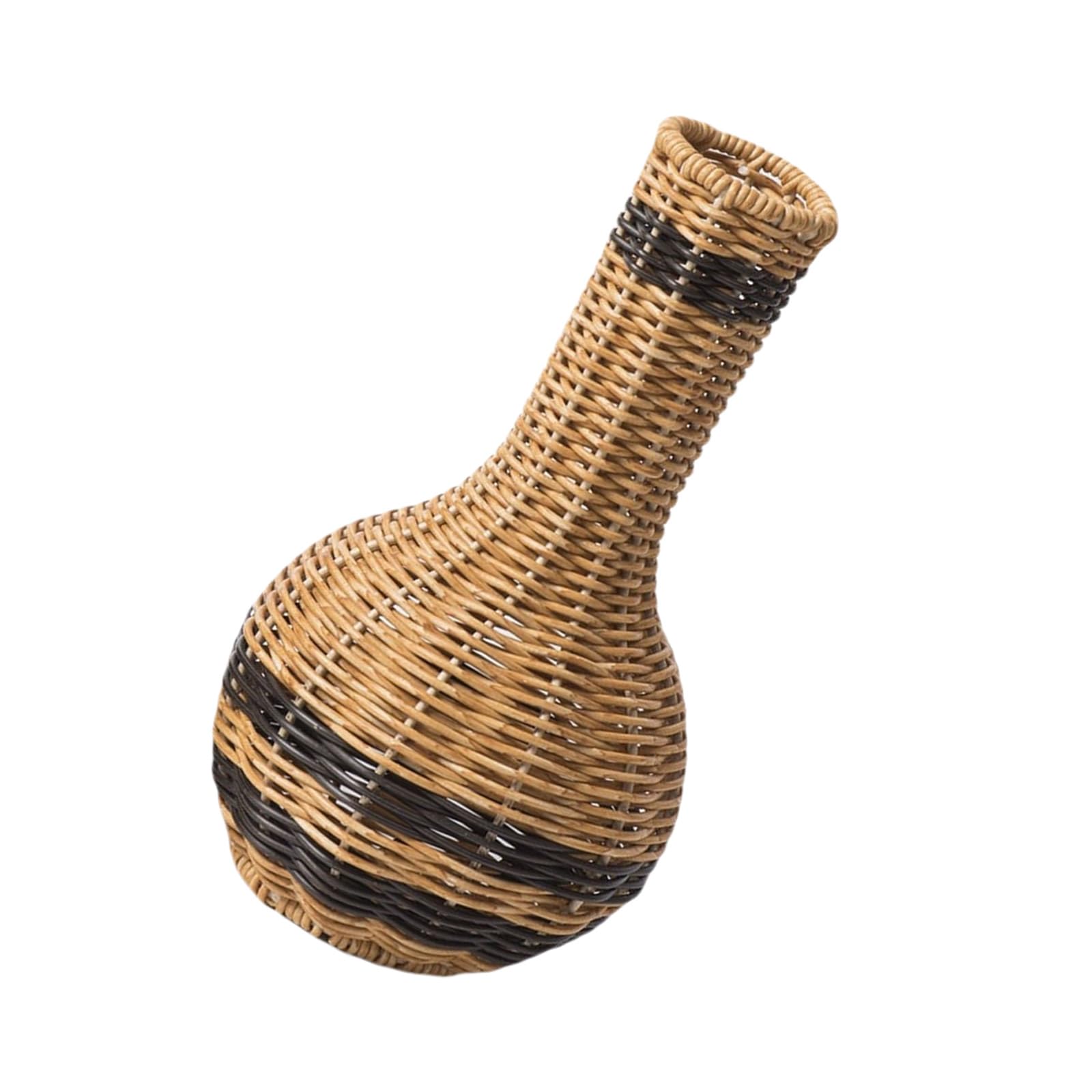 Kalttoy Xh24315a Imitation Rattan Woven Vase Artificial Dried Flower Basket Florals Arrangement Holder Container For Home Table Decors Woven Flower Vase