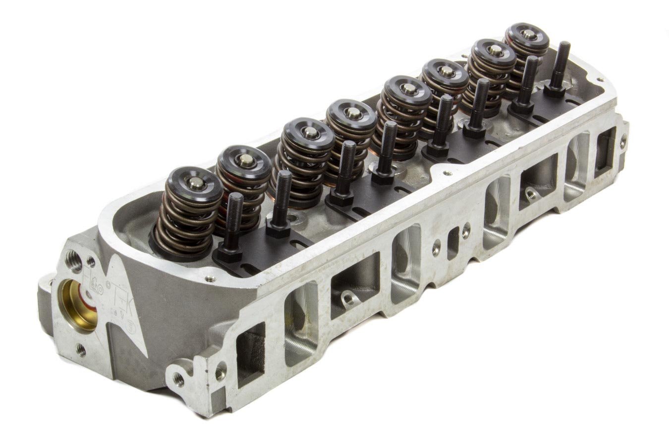 Cylinder Head, Assembled, 2.020/1.550 in Valves, 190 cc Intake, 60 cc Chamber, 1.460 in Springs, Aluminum, Small Block Ford, Each