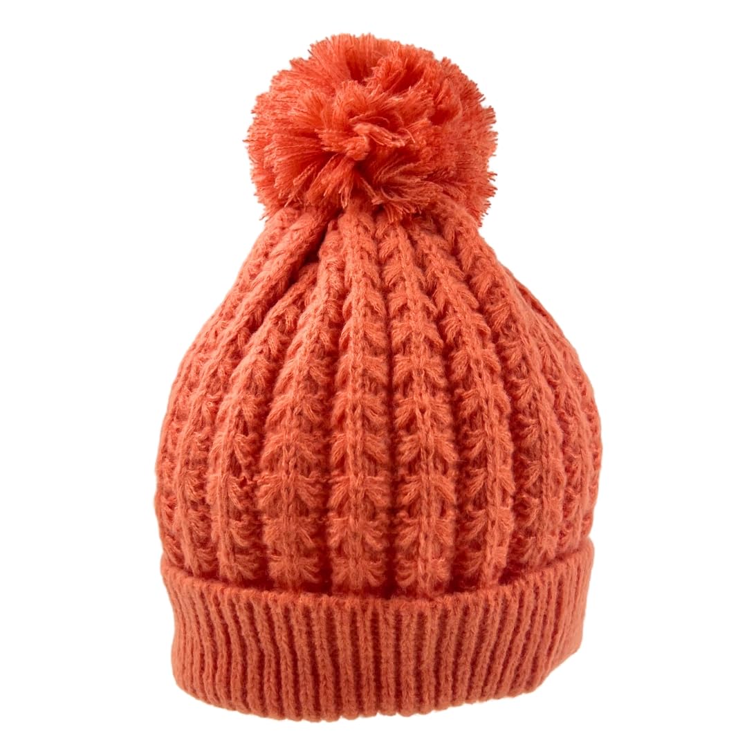 Humble Hilo Gorros de punto para mujer, gorro de invierno con pompón, gorro de punto trenzado para hombre o mujer