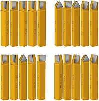 Vista 11 de 20 herramientas de corte de punta de carburo de 1/2 pulgada, herramientas de corte de torno de metal, herramientas de torno de corte de metal