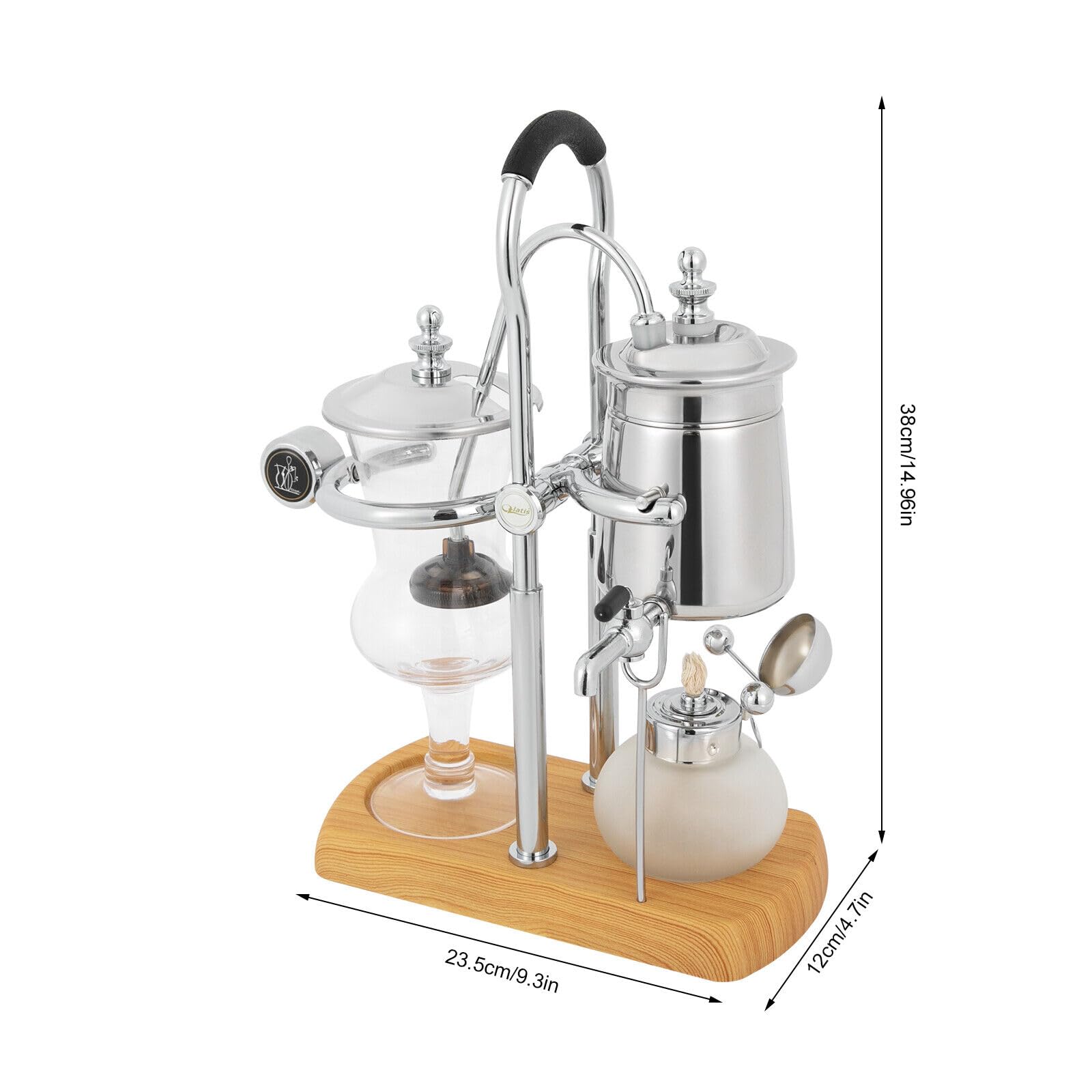 Siphon Kaffeemaschine Kaffeekanne Belgische Siphon Antik Kaffee Extraktionswerkzeuge Vakuum Kaffeebereiter für Handgebrühten
