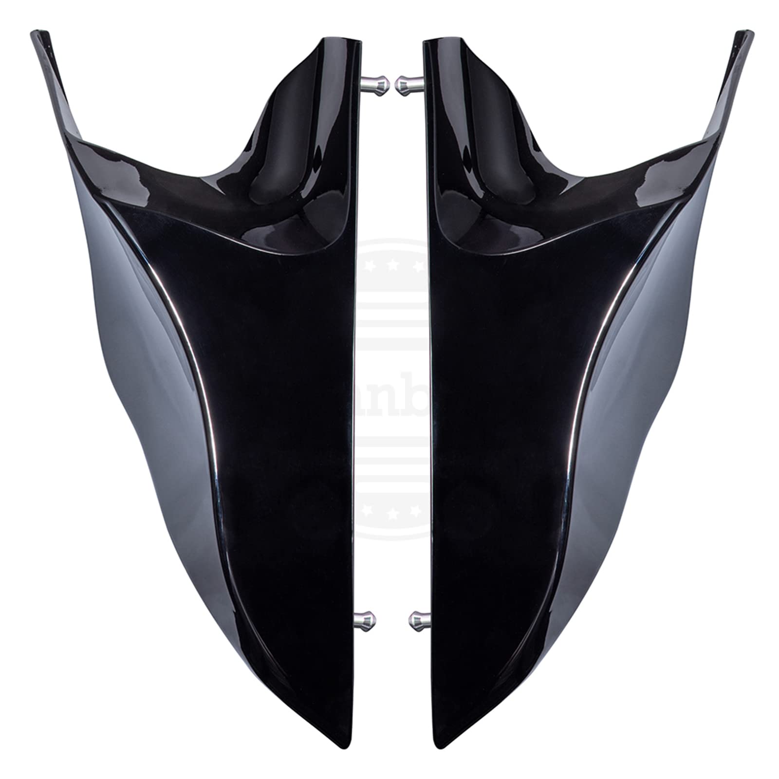 Advanblack Unpainted Stretched Extended Side Cover Panels For 2009-2013 Harley Touring (Street/Road Glide)
