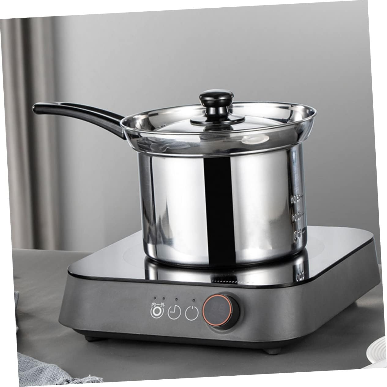 VALICLUD Stainless Steel Noodle Pot Strainer Heat Resistant Pasta Cooker Deep Frying Basket for Cooking Suitable for Induction Cookers 1 Set