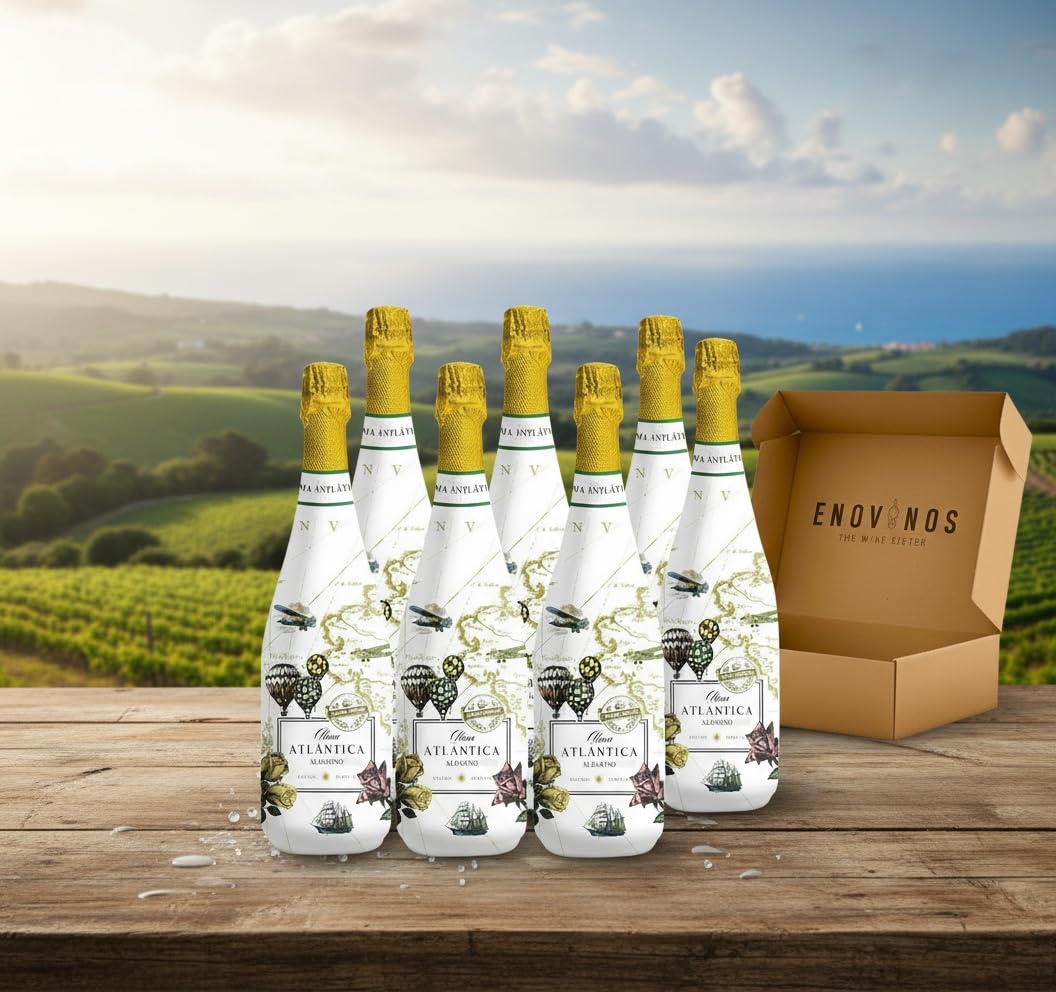 Alma Atlantica Vino Blanco Albariño y Godello Espumoso Rias Baixas Martin Codax - Envio 24 h - Caja Regalo vino 6 botellas - Mejor Seleccion ENOVINOS THE WINE BRAND