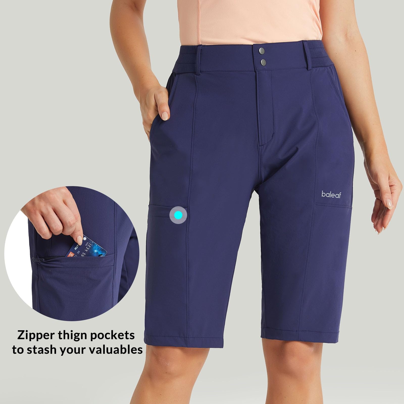 baleaf Women's Long Shorts 13