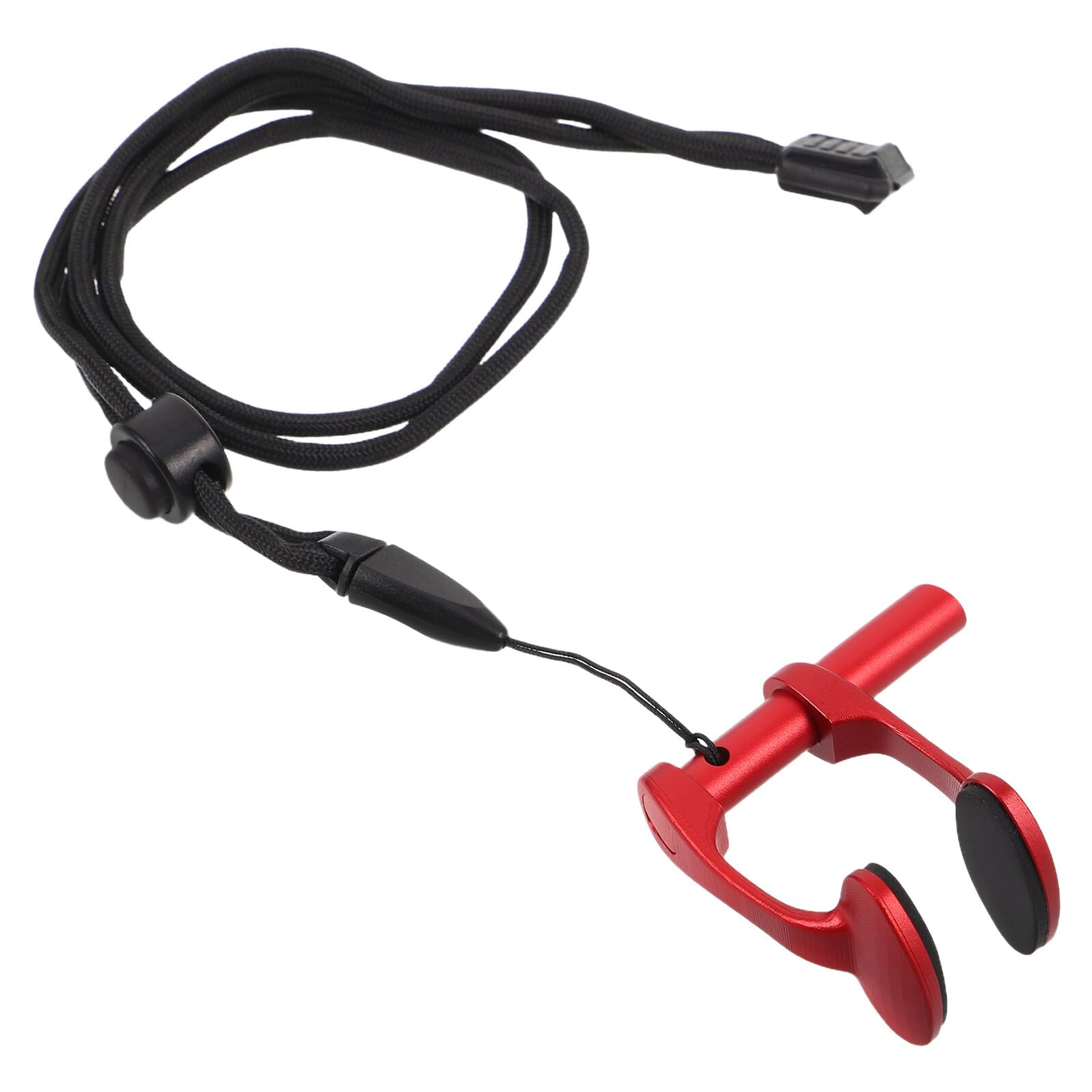 Pinza para Nariz de Natación Aleación de Aluminio Antideslizante y Resistente al Agua Clip Rojo Visible para Adultos para Buceo y Deportes Acuáticos
