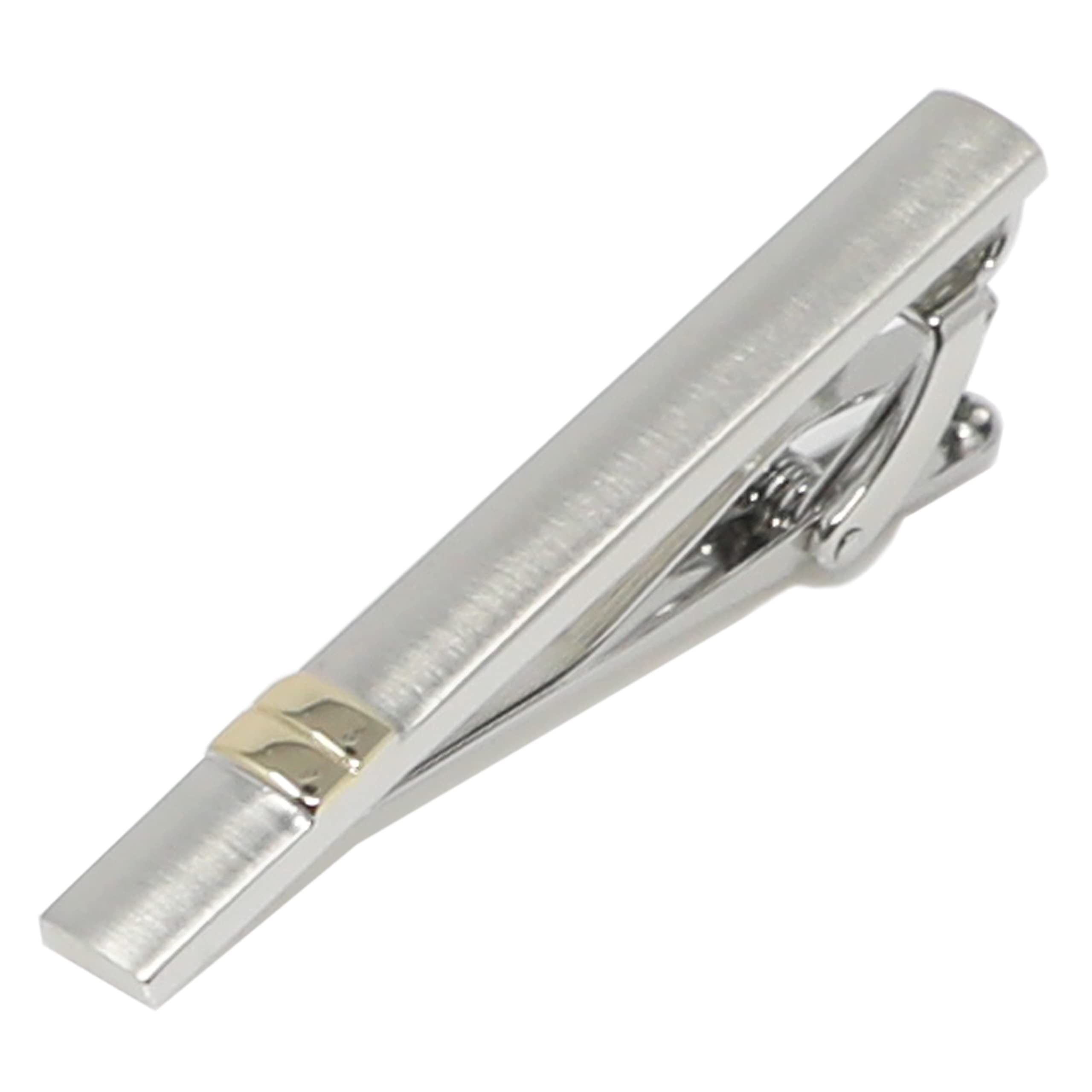 Classic Silver And Gold Bi-tone Plating Tie Clips With Gift Box Men Fashion Tie bar