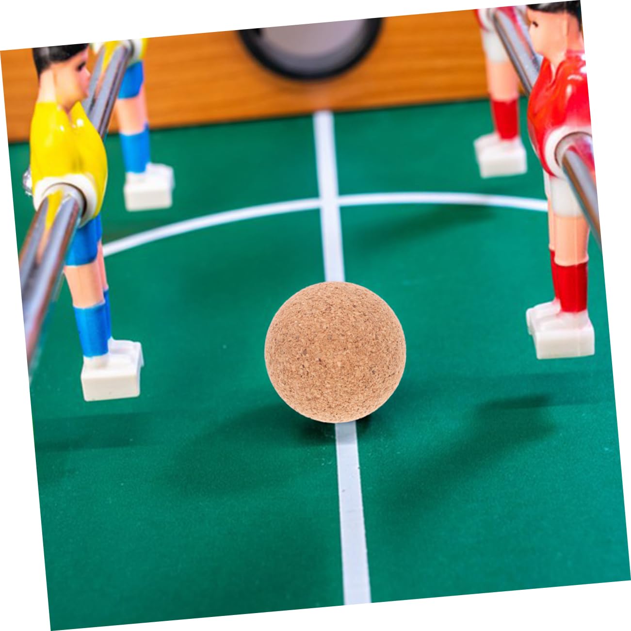 Alasum 25piezas Balones De Foosball De Madera De Corcho para Mesa Accesorios De Futbolín y Portátiles